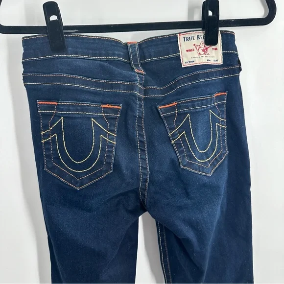 True Religion Billie Mid Rise Straight Dark Wash Jeans - Picture 6 of 9